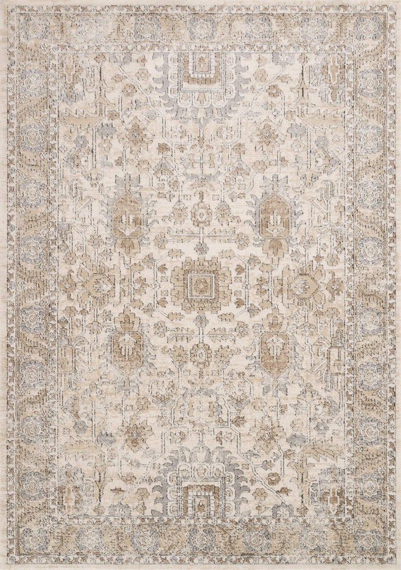 Loloi Teagan Collection TEA-03 Ivory/Sand 2'-8" x 10'-6" Runner Rug, Large, Soft Neutral Rug, High-Traffic for Living Room, Bedroom, Home Office, Dining Area - Image 3